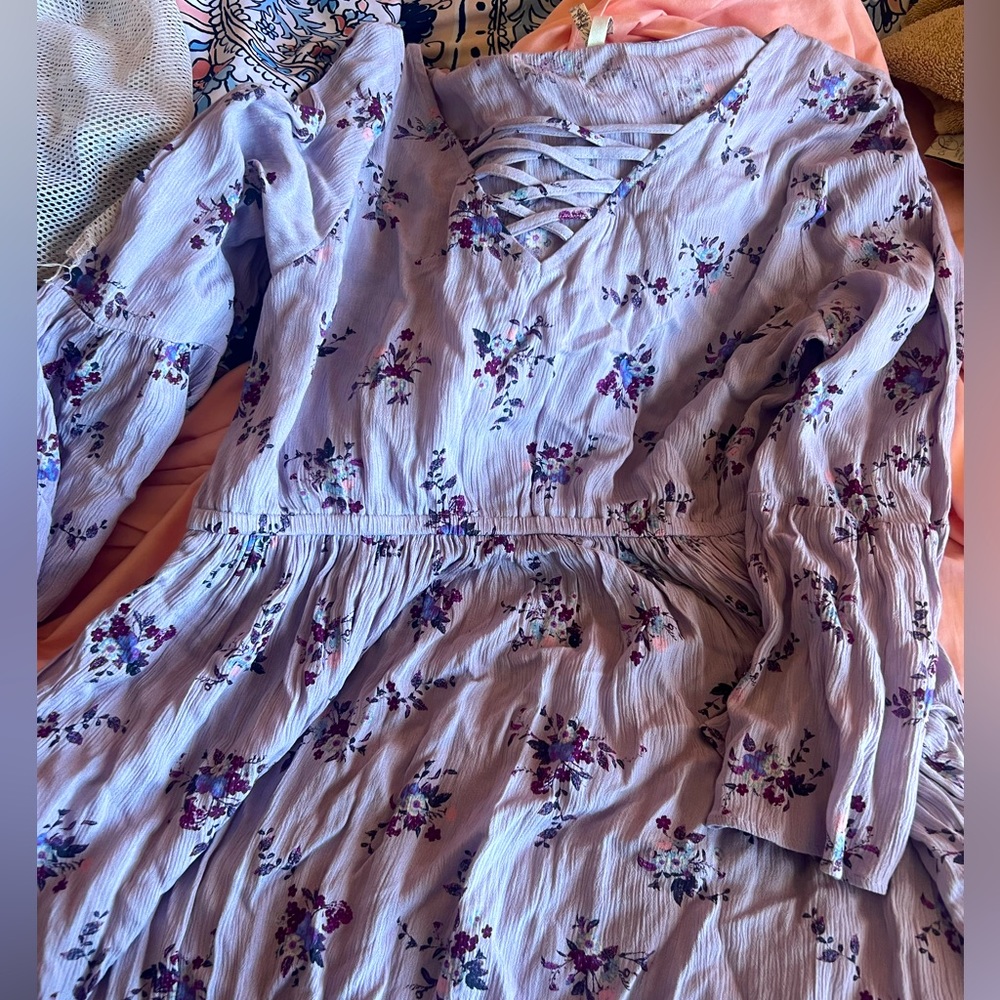 Mudd Lavender Long Sleeve Dress